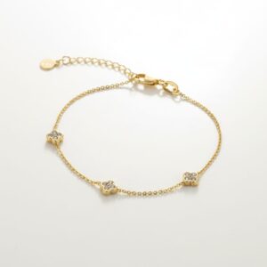 Pulsera Cubanita 3 Flores