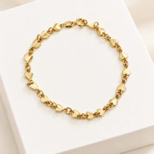 Pulsera corazones lisos