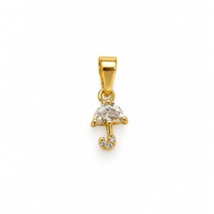 Dije sombrilla piedra cristal